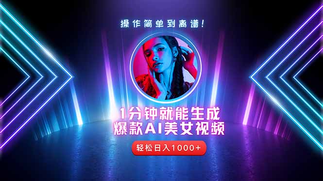 2025年最强副业：用AI做短视频，从零开始打造爆款账号！优创云网-专注分享网络创业项目落地实操课程 – 全网首发_高质量创业项目输出优创云网