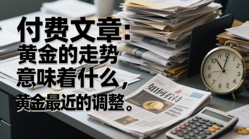 付费文章：黄金的走势意味着什么，如何看待黄金最近的调整优创云网-专注分享网络创业项目落地实操课程 – 全网首发_高质量创业项目输出优创云网