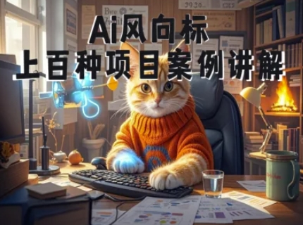 Ai风向标-附100种项目案例玩法-0基础小白到大神ai视频商业应用教学优创云网-专注分享网络创业项目落地实操课程 – 全网首发_高质量创业项目输出优创云网