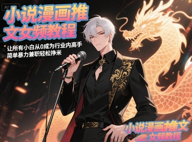 小说漫画推文女频教程，让所有小白从0成为行业内高手，简单暴力兼职轻松挣米优创云网-专注分享网络创业项目落地实操课程 – 全网首发_高质量创业项目输出优创云网