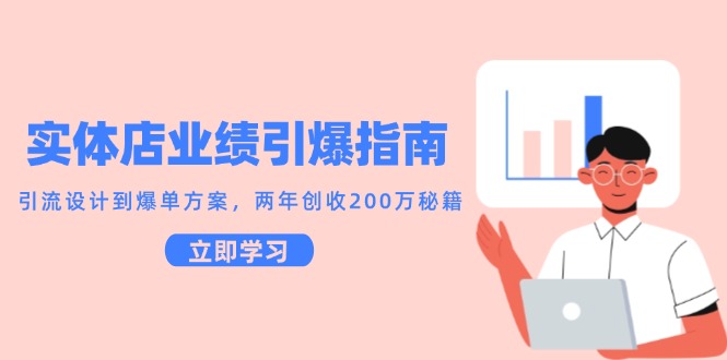 实体店业绩引爆指南，引流设计到爆单方案，两年创收200万秘籍优创云网-专注分享网络创业项目落地实操课程 – 全网首发_高质量创业项目输出优创云网