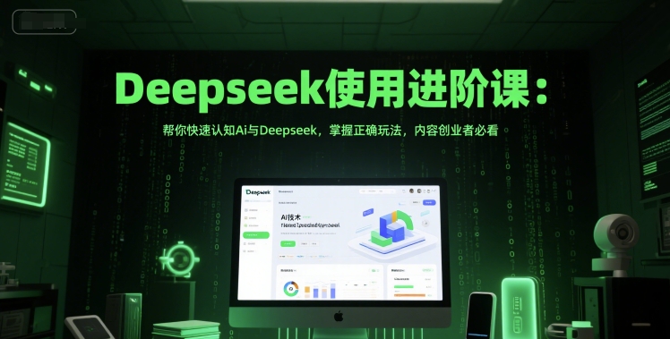 Deepseek使用进阶课：帮你快速认知Ai与Deepseek，掌握正确玩法，内容创业者必看优创云网-专注分享网络创业项目落地实操课程 – 全网首发_高质量创业项目输出优创云网