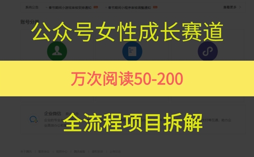公众号女性赛道，最近爆火系列，条条作品阅读量10w+优创云网-专注分享网络创业项目落地实操课程 – 全网首发_高质量创业项目输出优创云网