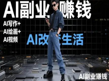 AI改变生活(Ai写作+AI绘画+Ai视频)，AI副业挣钱优创云网-专注分享网络创业项目落地实操课程 – 全网首发_高质量创业项目输出优创云网