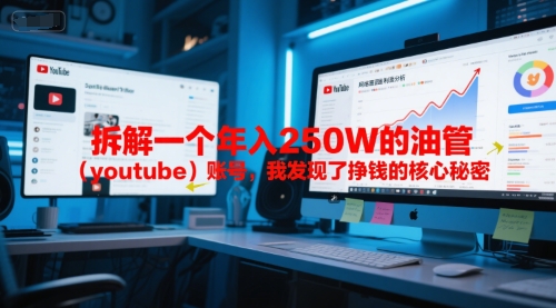 付费文章：拆解一个年入250W的油管(youtube)账号，我发现了挣钱的核心秘密优创云网-专注分享网络创业项目落地实操课程 – 全网首发_高质量创业项目输出优创云网