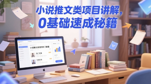 小说推文类项目讲解，0 基础速成秘籍优创云网-专注分享网络创业项目落地实操课程 – 全网首发_高质量创业项目输出优创云网