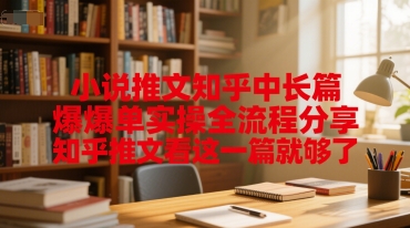 小说推文知乎中长篇爆单实操全流程分享，知乎推文看这一篇就够了优创云网-专注分享网络创业项目落地实操课程 – 全网首发_高质量创业项目输出优创云网