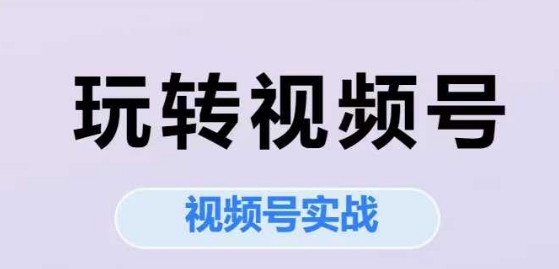 玩转视频号，视频号实战系列课优创云网-专注分享网络创业项目落地实操课程 – 全网首发_高质量创业项目输出优创云网