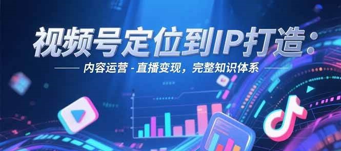 视频号定位到IP打造：账号搭建-内容运营-直播变现，完整知识体系优创云网-专注分享网络创业项目落地实操课程 – 全网首发_高质量创业项目输出优创云网