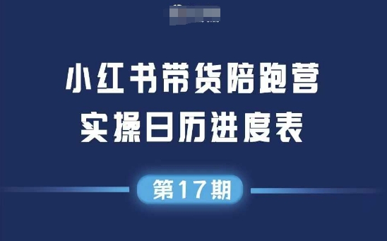 小红书第17期带货陪跑营，不囤货，无不直播，无不投流，通过选品+笔记内容+测品+笔记铺量+矩阵运营打爆款优创云网-专注分享网络创业项目落地实操课程 – 全网首发_高质量创业项目输出优创云网