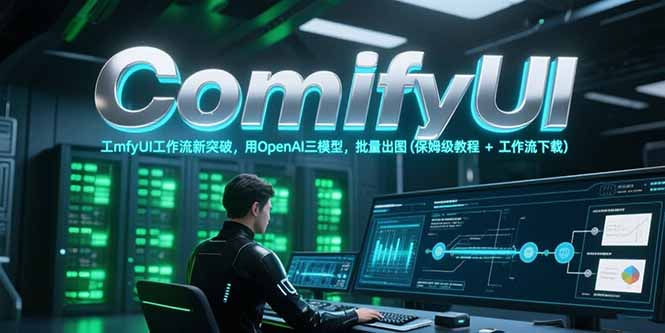 ComfyUI工作流新突破，用OpenAI三模型，批量出图(保姆级教程+工作流下载优创云网-专注分享网络创业项目落地实操课程 – 全网首发_高质量创业项目输出优创云网