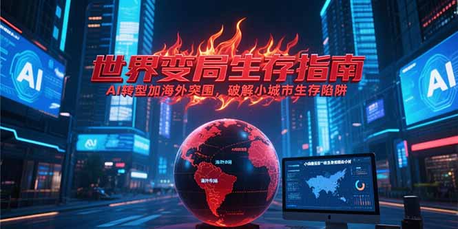 付费文章《世界变局生存指南，AI转型加海外突围，破解小城市生存陷阱》优创云网-专注分享网络创业项目落地实操课程 – 全网首发_高质量创业项目输出优创云网
