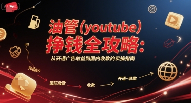 油管(youtube)挣钱全攻略：从开通广告收益到国内收款的实操指南优创云网-专注分享网络创业项目落地实操课程 – 全网首发_高质量创业项目输出优创云网