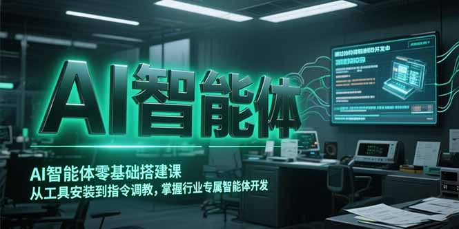 AI智能体零基础搭建课，从工具安装到指令调教，掌握行业专属智能体开发…优创云网-专注分享网络创业项目落地实操课程 – 全网首发_高质量创业项目输出优创云网