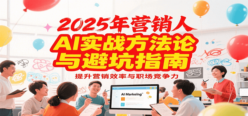 2025年营销实战方法论与避坑指南，利用AI提升营销效率与职场竞争力优创云网-专注分享网络创业项目落地实操课程 – 全网首发_高质量创业项目输出优创云网