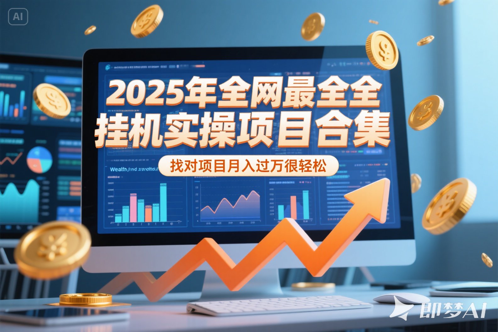 2025年挂机实操项目实操演练，挂机类型，AI直播类型，轻资产创业类型…优创云网-专注分享网络创业项目落地实操课程 – 全网首发_高质量创业项目输出优创云网