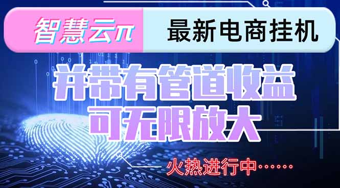 智慧云π电脑挂机单机每天收益300—500+ 并带有团队管道收益 可无限放大优创云网-专注分享网络创业项目落地实操课程 – 全网首发_高质量创业项目输出优创云网