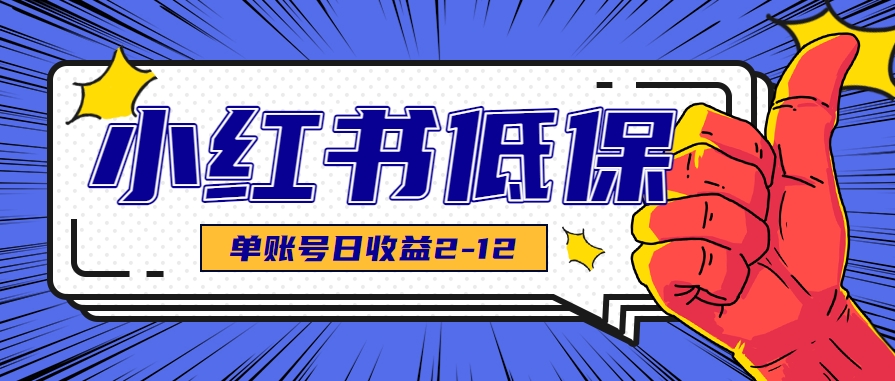 适合空闲时间操作的小红书低保项目，小红薯发布笔记，单个账号每天可获得2-12元左右优创云网-专注分享网络创业项目落地实操课程 – 全网首发_高质量创业项目输出优创云网