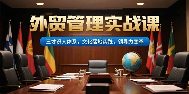 外贸管理实战课，三才识人体系，文化落地实践，领导力变革优创云网-专注分享网络创业项目落地实操课程 – 全网首发_高质量创业项目输出优创云网