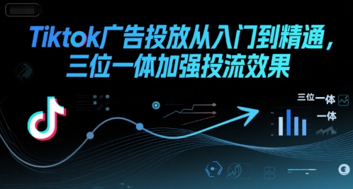 Tiktok广告投放从入门到精通，三位一体加强投流效果优创云网-专注分享网络创业项目落地实操课程 – 全网首发_高质量创业项目输出优创云网