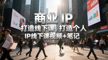 商业IP打造线下课，打造个人 IP线下课视频+笔记优创云网-专注分享网络创业项目落地实操课程 – 全网首发_高质量创业项目输出优创云网